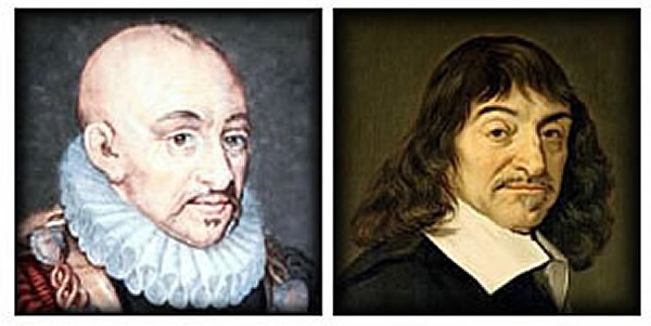 Michel de Montaigne e René Descartes