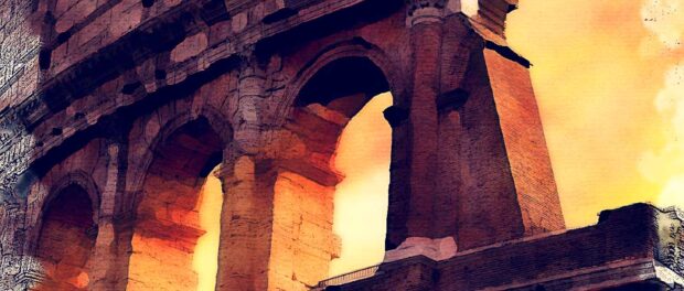 258_italy_rome_collesium_Watercolour Neoplatonismo - introdução e principais conceitos