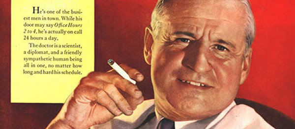 propaganda-antiga-cigarro-doutor2 falácia falsa autoridade