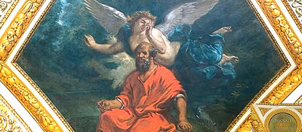Fedro - Sócrates e seu daemon Eugene Delacroix
