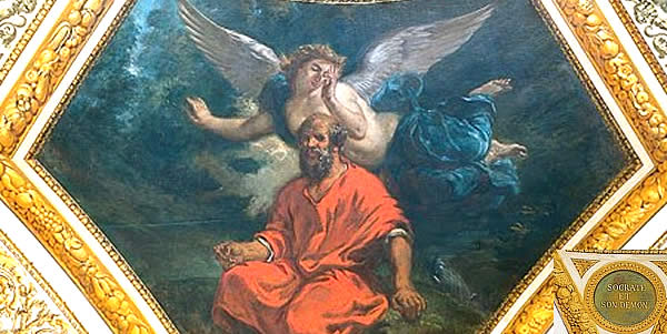 Fedro - Sócrates e seu daemon Eugene Delacroix