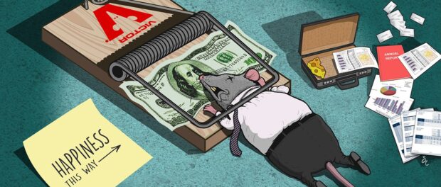 Felicidade segundo Steve Cutts