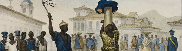 Execução de punição por flagelo, de Jean-Baptiste Debret