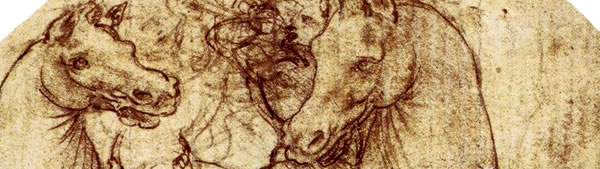 Estudo de Cavalo e Cavaleiro - Leonardo da Vinci