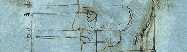Proporções da cabeça - Leonardo da Vinci