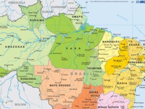 Mapa do Brasil - Regiões, Estados e Capitais