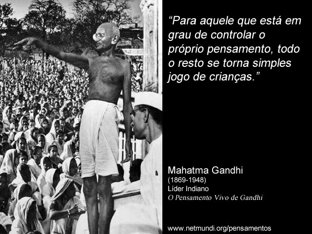Mahatma Gandhi pensamentos