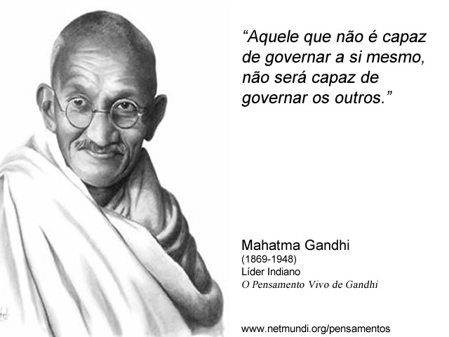 Mahatma Gandhi Líder Indiano