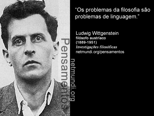 Ludwig Wittgenstein , filósofo austríaco, (1889-1951)