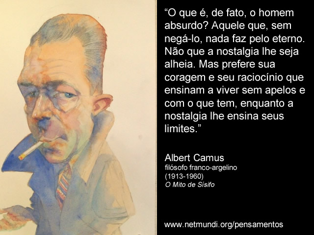 Albert Camus, Filósofo Franco-argelino