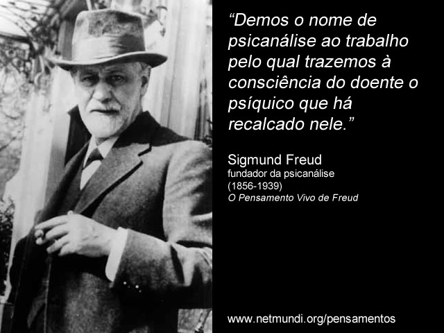 Sigmund Freud, fundador da psicanálise