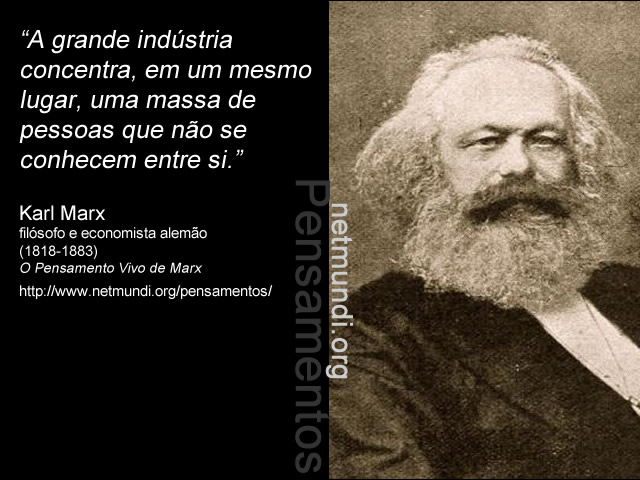 Karl Marx, economista e filósofo alemão