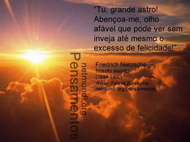 Friedrich Nietzsche, filósofo alemão, (1844-1900)