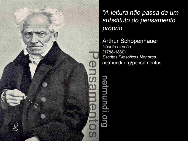 Arthur Schopenhauer filósofo alemão (1788-1860)