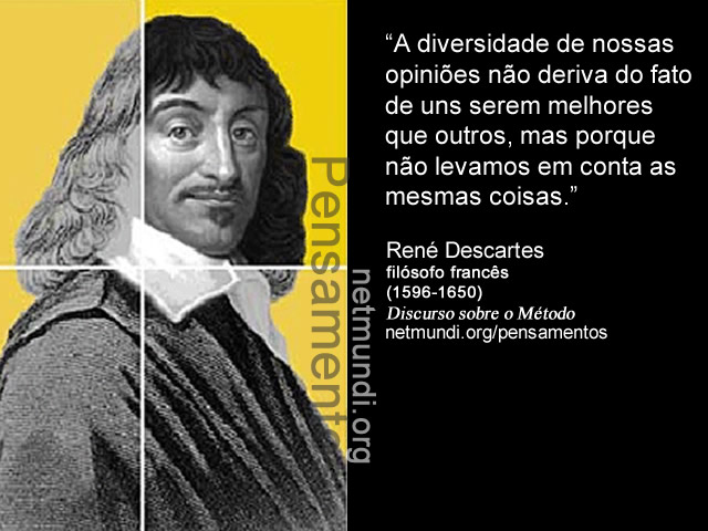 René Descartes, filósofo francês, (1596-1650), Discurso sobre o Método