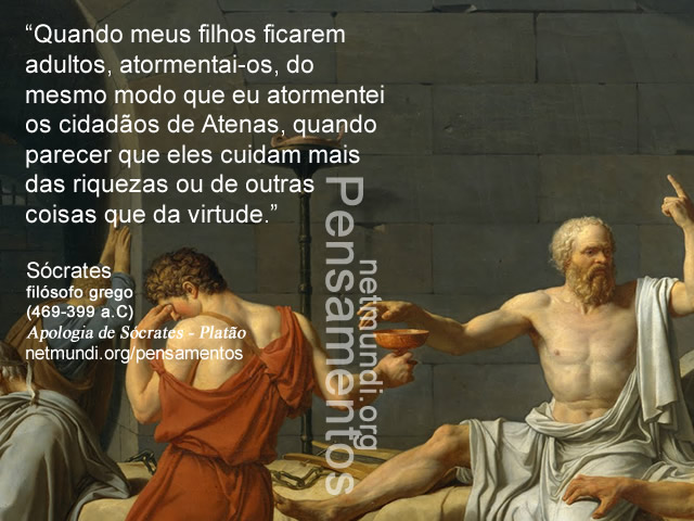 Sócrates, filósofo grego, (469-399 a.C), Apologia de Sócrates, Platão