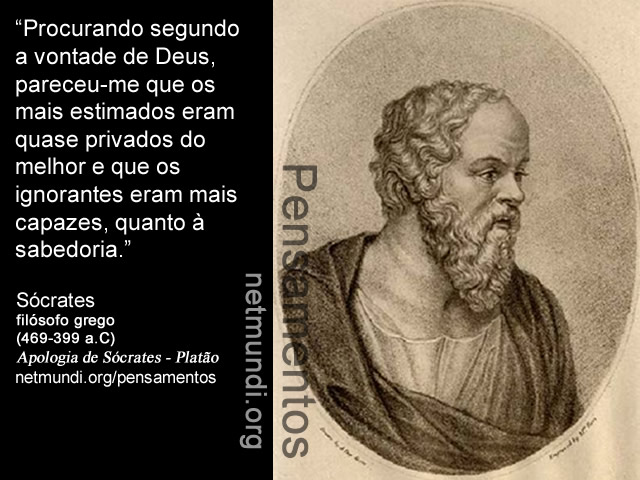 Sócrates, filósofo grego, (469-399 a.C), Apologia de Sócrates, Platão