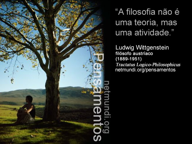 Ludwig Wittgenstein, filósofo austríaco, (1889-1951), Tractatus Logico-Philosophicus