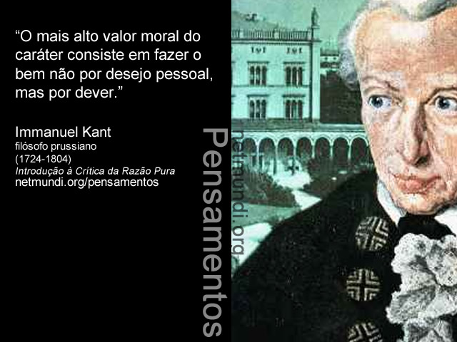 Immanuel Kant, A crítica da razão pura, Filósofo prussiano