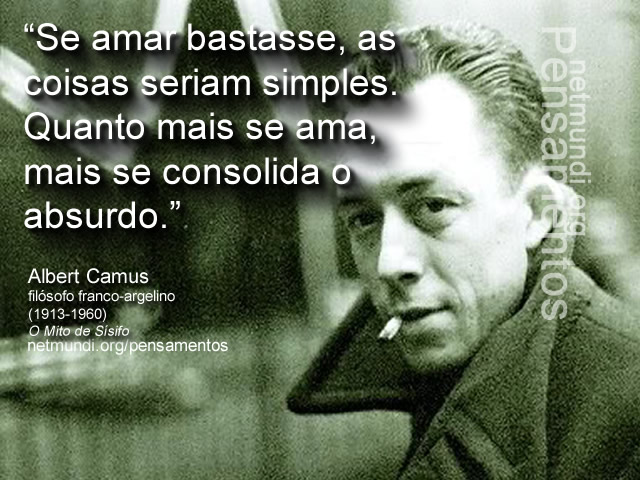 Albert Camus, Filósofo franco argelino