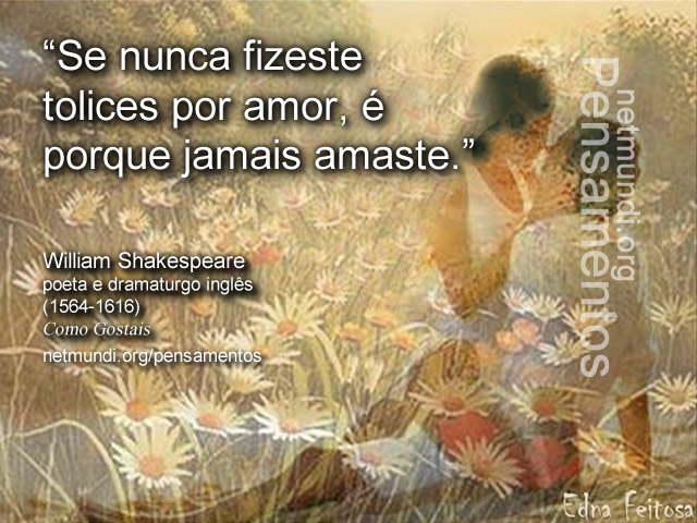 Willian Shakespeare, dramaturgo inglês